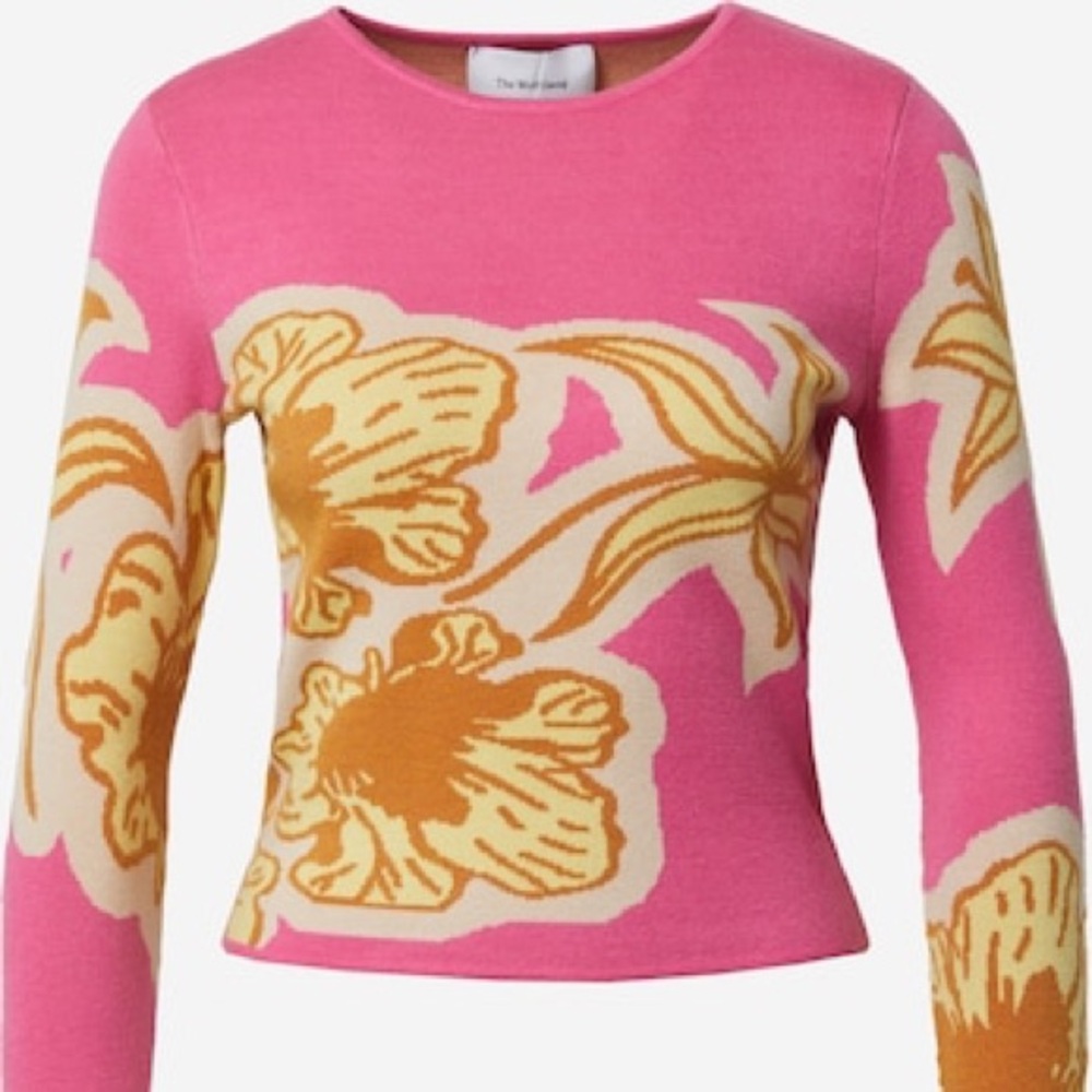 The Wolf Gang Hibiscus Sweater in Pink (Fits like a Small!)